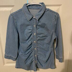 Women's Blue jean shirt (Size Small)